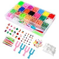 ONECK Caja Pulseras Gomas Bandas de Silicona Para Hacer Pulseras De Colores Bandas Kit para Pulseras(6800 Bandas)